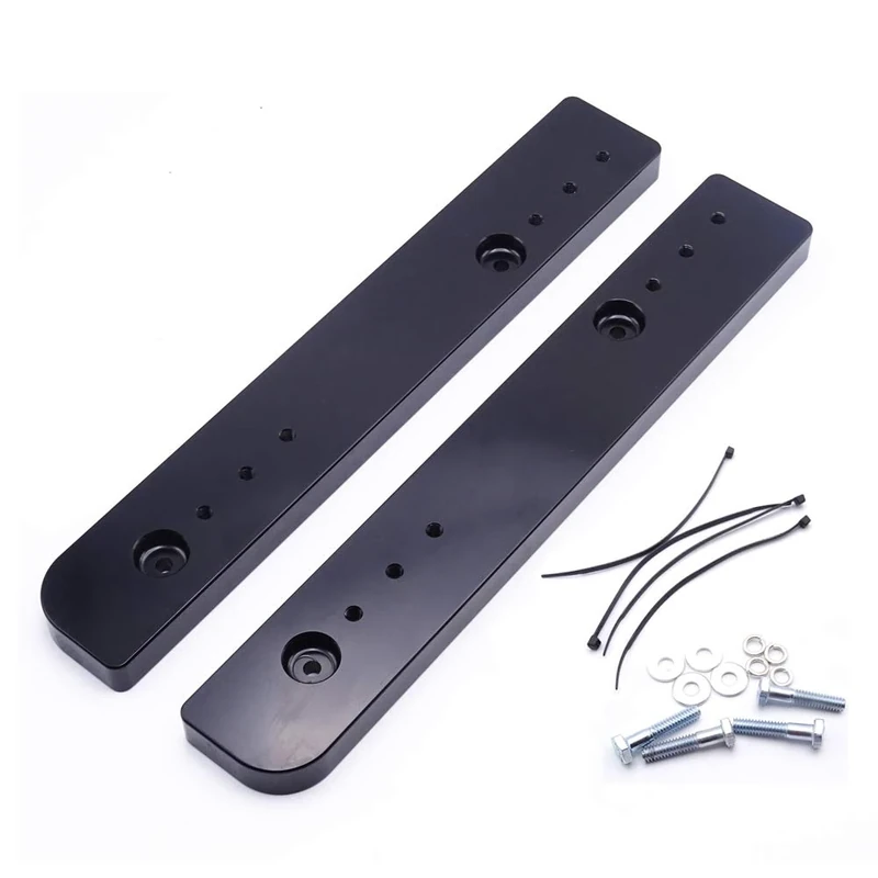 Adjustable 1''-3'' Tour-Pak Trunk Luggage Relocator Kit Mount Extend Plate Rack Compatible with Passenger Seat Fit 2014-2022 Harley Touring Road King Street Glide & Trikes Tri Glide