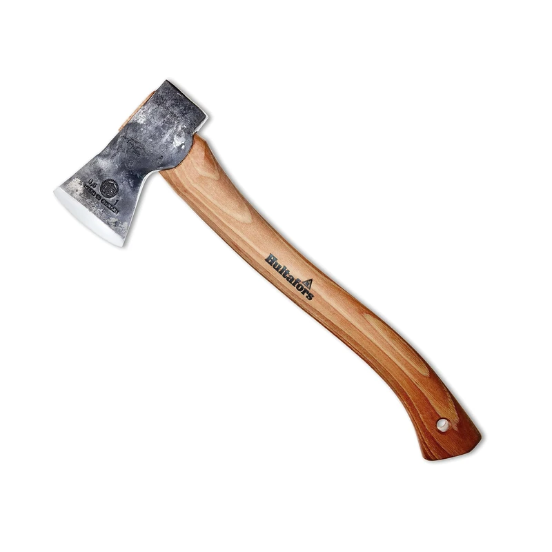 Hand-forged Hultan hatchet 375mm made of Swedish quality steel I Hultafors I Forged in Sweden I 805g premium axe with hickory wood handle & incl. leather guard I Hatchet can be resharpened I 841701