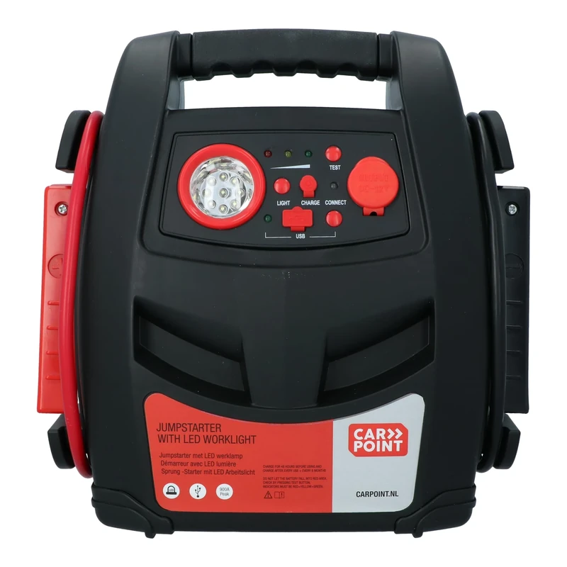 Carpoint Jump Starter 12 V/17 Ah 2-in-1 LED