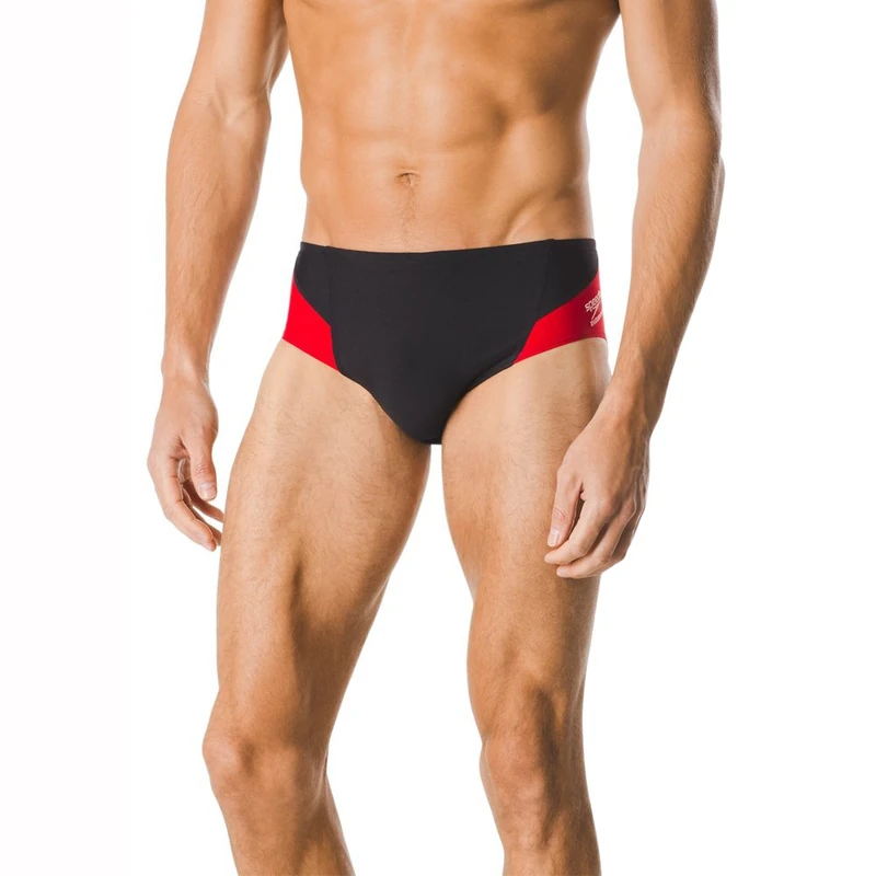 Speedo Men's Swimsuit Brief Endurance+ Splice Team Colors