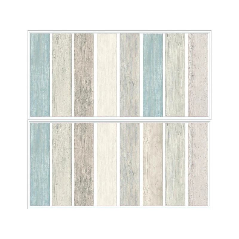 RoomMates - Giant Blue Distressed Barn Wood Wall Sticker - Image 1