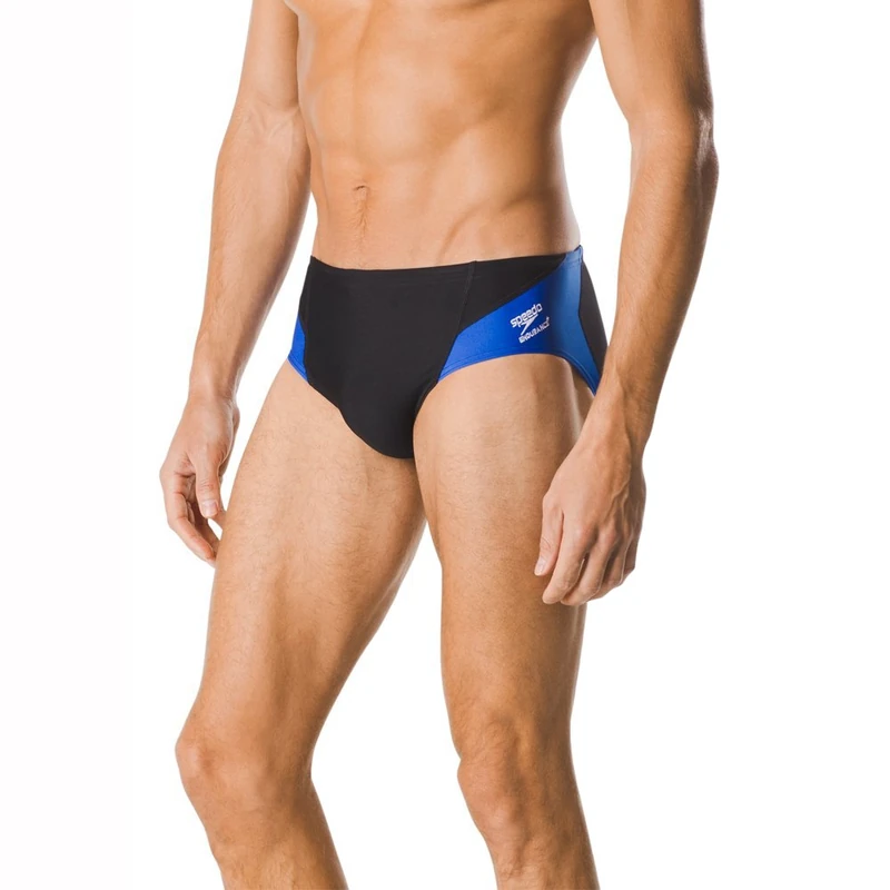 Speedo Men's Swimsuit Brief Endurance+ Splice Team Colors