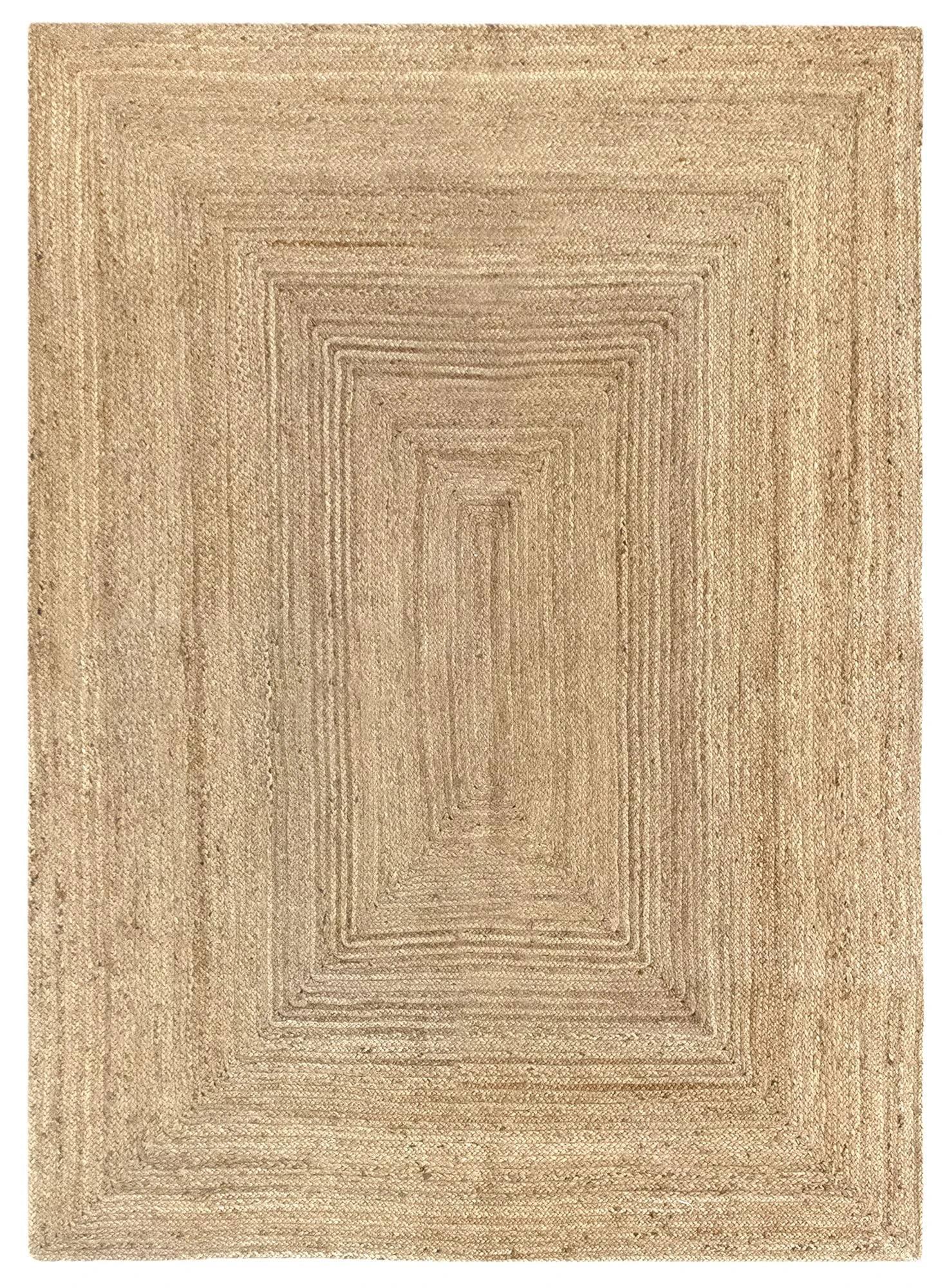 HAMID Jute Alhambra natural colour rug – 100% jute fibre (160 x 230 cm).