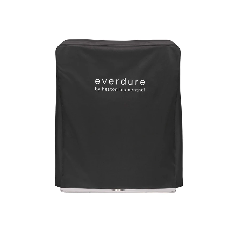 Everdure by Heston blumenthal Premium Covers I Robust Cover UV-Resistant I Grill Cover with Velcro Fasteners I Grill Cover Weatherproof & Water-Repellent I Protective Cover Black