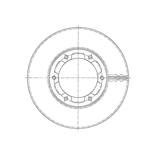 Borg & Beck BBD6111S Brake Disc Single To Fit Mit Canter 3 9 TDi(FE84P)05-11