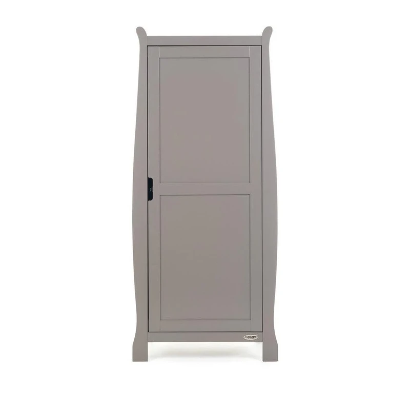 Obaby Stamford Sleigh Single Wardrobe - Taupe Grey