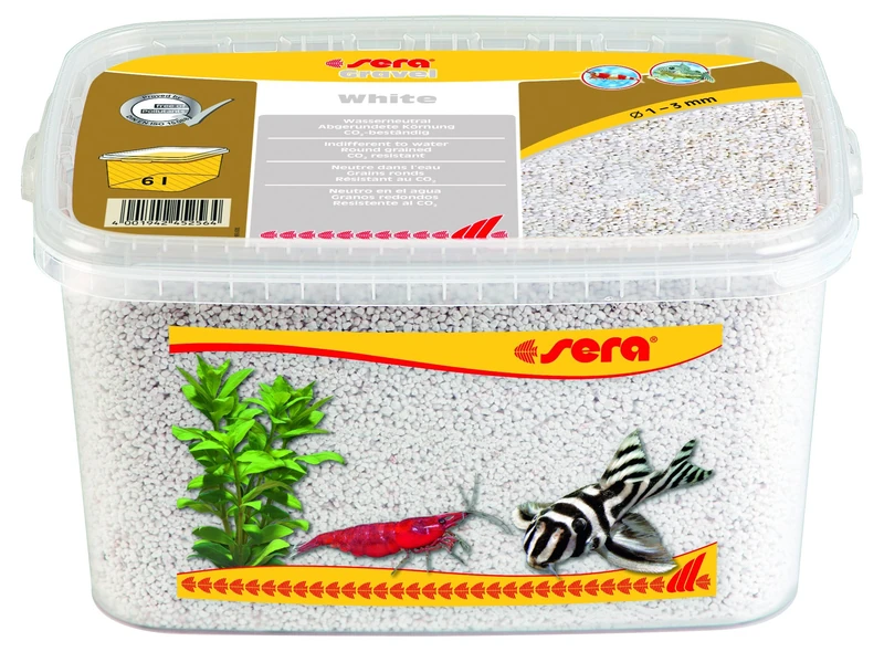 sera Gravel Diameter 1-3 mm White