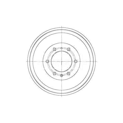 Borg & Beck BBR7265 Brake Drum To Fit Isuzu D-Max 2 5 CRDi 06/12-