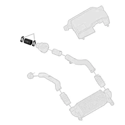 Borg & Beck BTH1587 Turbo Hose To Fit Ford Focus 1 8D 98-05