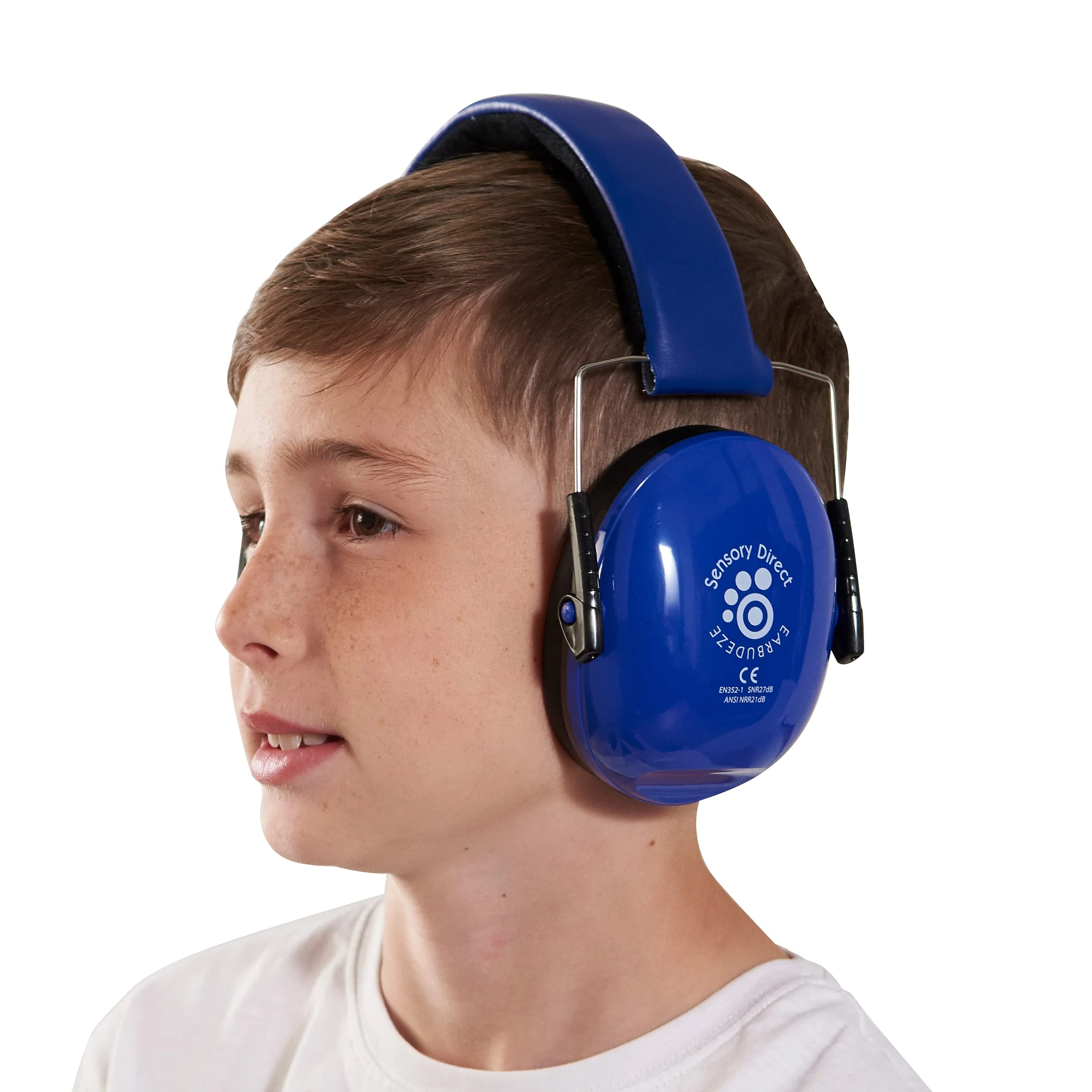 Sensory Direct Ear Defenders - Dark Blue, Noise Cancelling Headphone Protection for Kids & Adults with Sensory Integration, Autism, ASD, Asperger's & Sensory Processing Disorder