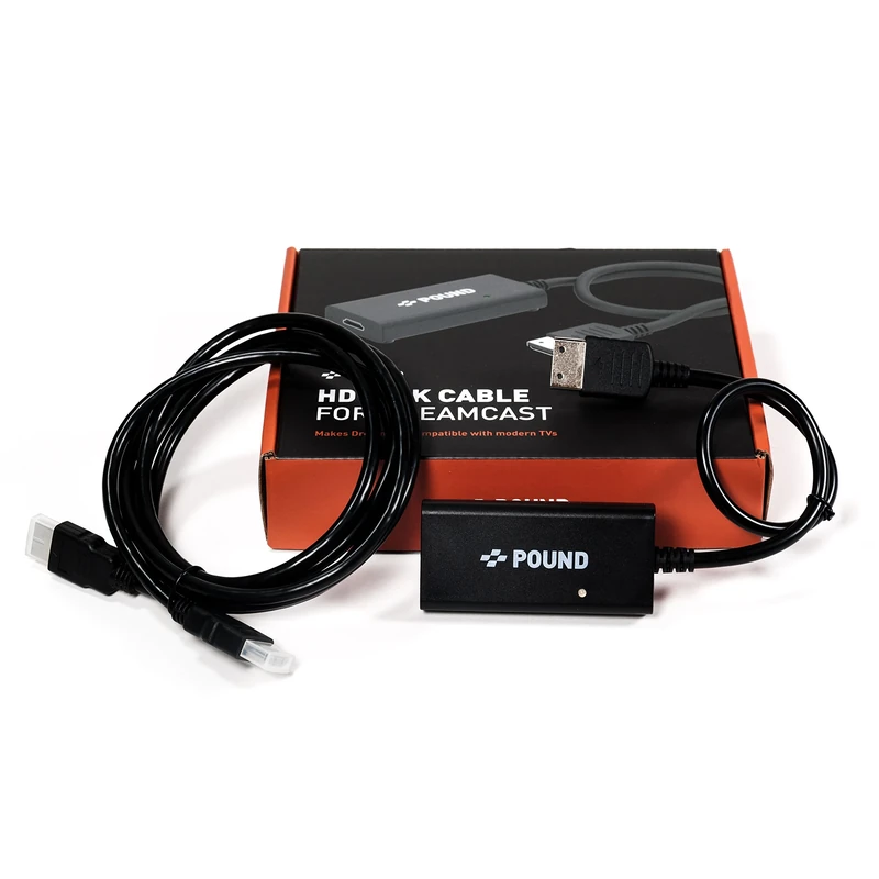 Pound HD Link Cable For Sega Dreamcast - HDMI Cable Converts Native VGA Signal For HD Video Quality And Accurate colours On 4k TV With Dreamcast - Image 1