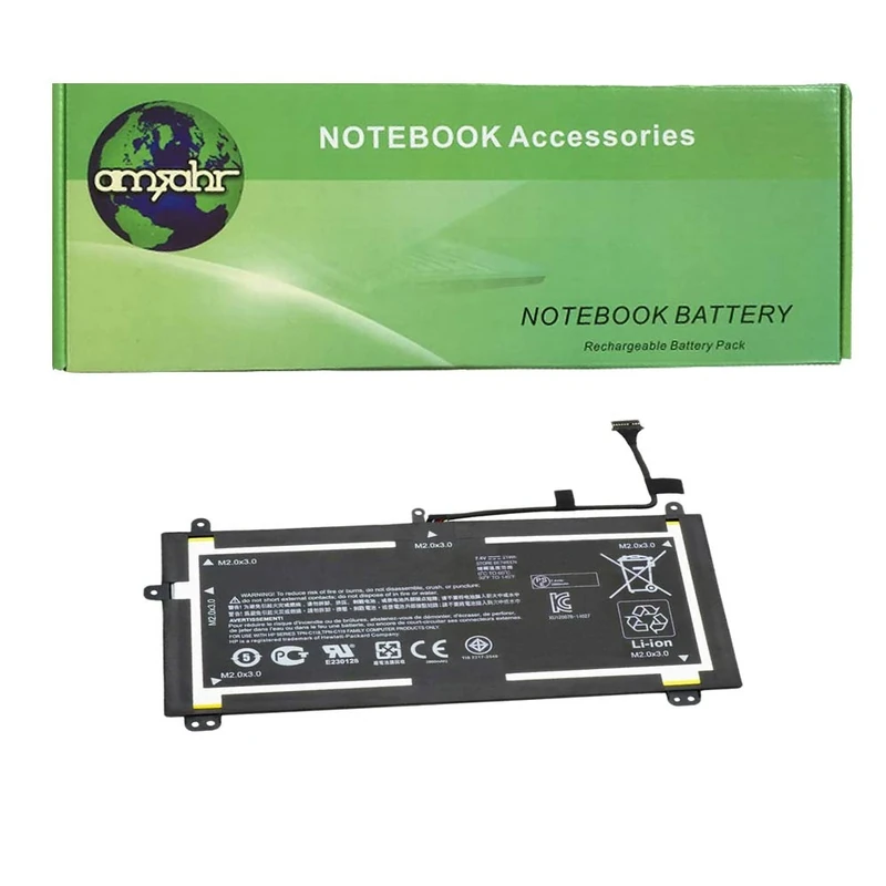 amsahr 7.4 V 21 W 2838 mAh Replacement Battery with Stereo Earphone for HP SF02XL/756187-2C1/HSTNN-DB6H