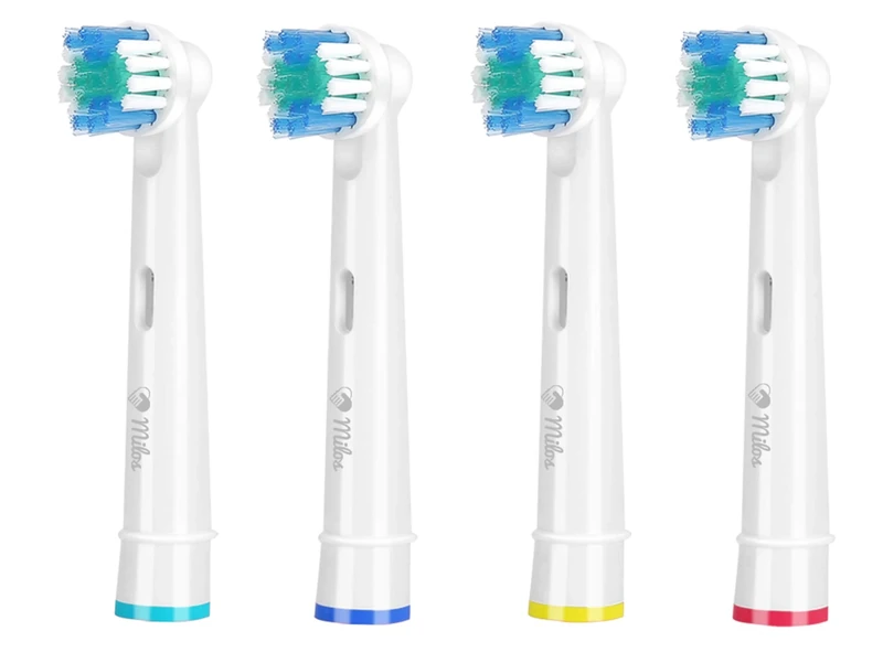 Toothbrush Head Compatible with Oral B - Milos Replacement Electric Toothbrush Head 4 Pack Deep and Precise Cleaning Replacement Toothbrush Heads Compatible Oral B