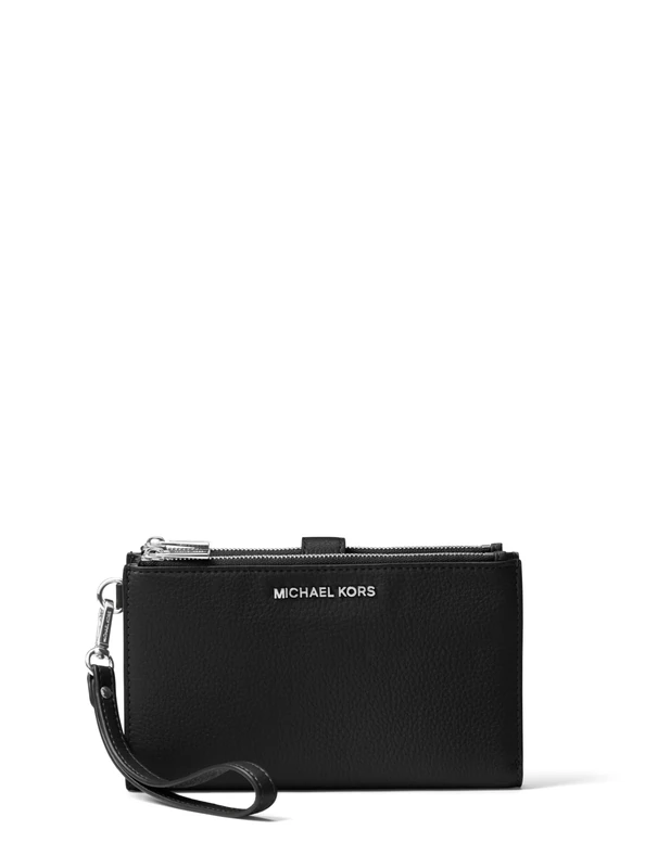Michael Kors Adele handbag in black leather, Black/White