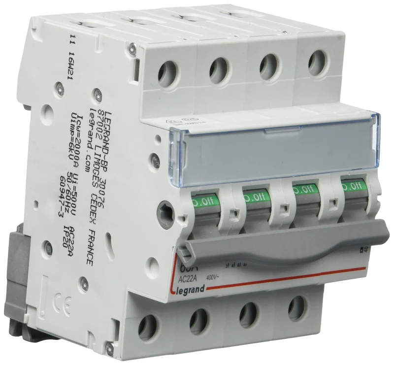 Legrand 406487 DX3 Kippsch. 4P 63 A