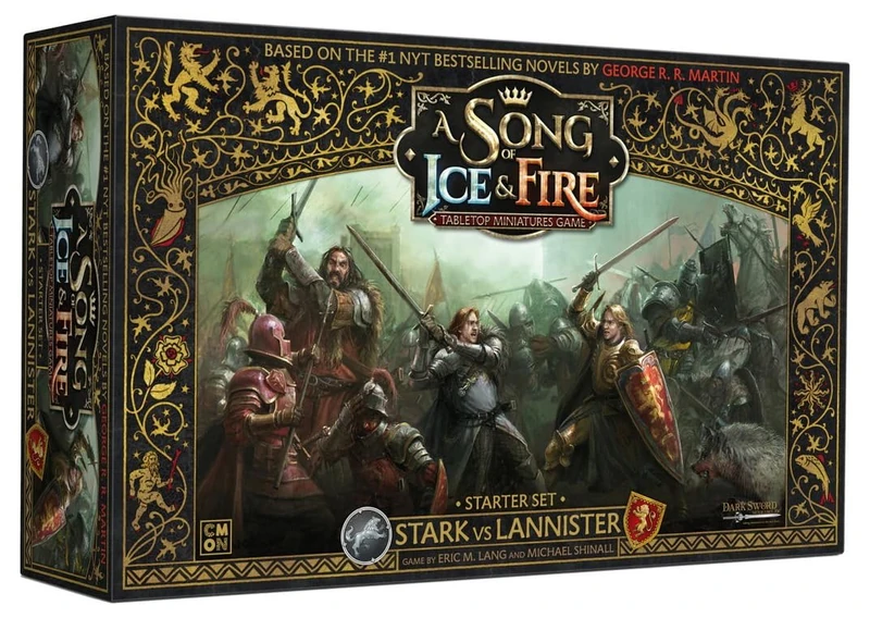 CMON | A Song of Ice and Fire: Thrones Stark vs Lannister Starter Set | Miniatures Board Game | Ages 14 Plus | 2 Players | 45-60 Minutes Playing Time