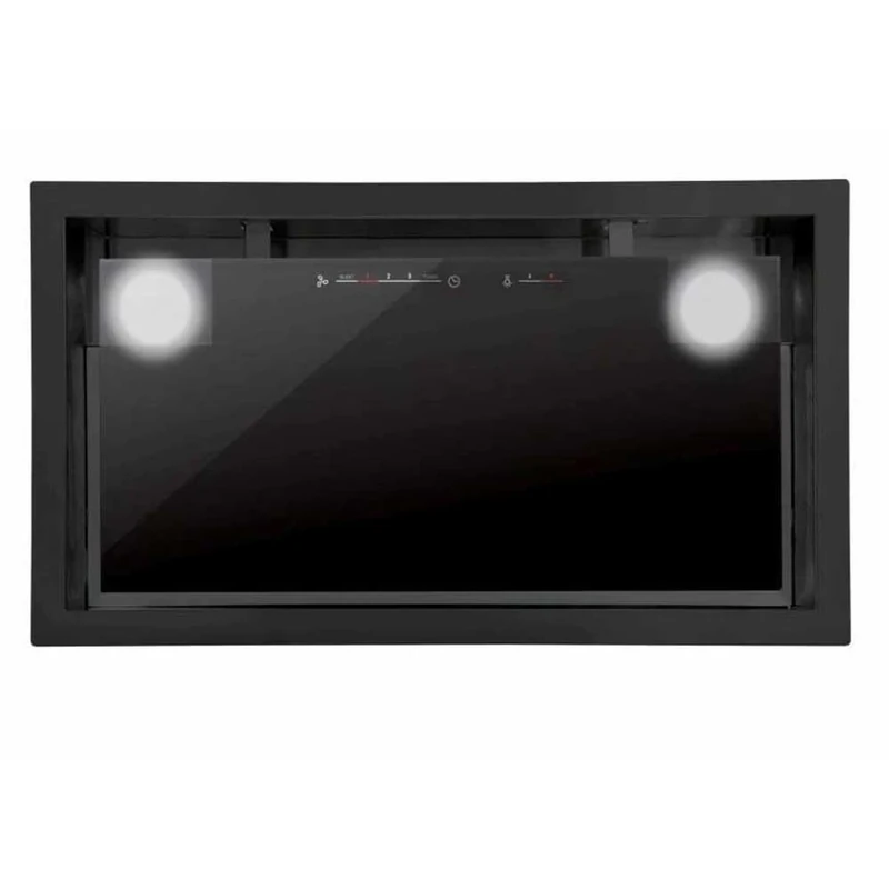 GC DUAL 45 BK - Kitchen Extractor Hood - Built-in Type - 280W Motor - Energy Class A - 4 Extraction Powers - Touch Control Panel - Stainless Steel - Cata