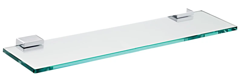EMCO System 2 Shelf Crystal Glass Clear 600 mm Chrome - Image 1