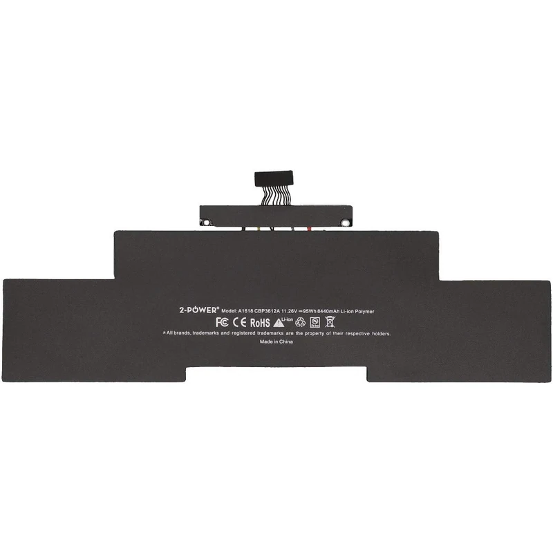 2-Power Standard Life Lithium-Polymer Laptop Battery, Irregular, 11.26V, 8400 mAh