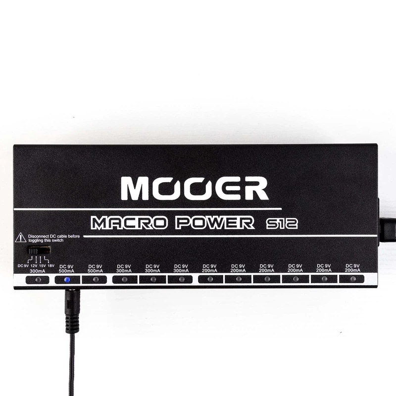 Mooer Macro Power 12 x Isolated Output Guitar Pedal Power Supply MMPS12