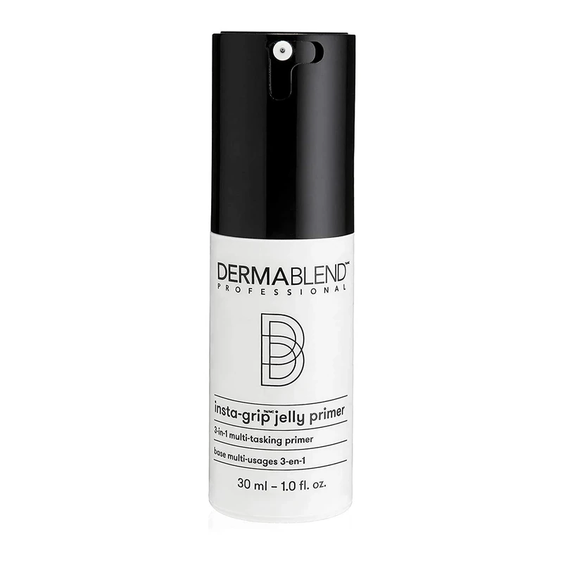 Dermablend Professional Insta-Grip Jelly Primer - 3-in-1: 24-Hour Makeup Extender, Instant Moisturizer, and Skin Tightening Mask - Dermatologist-Created, Fragrance-Free, Allergy-Tested - 30 ml