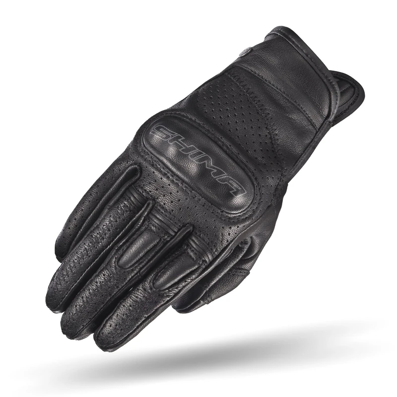 SHIMA CALIBER Motorbike Gloves Women Leather Summer Biker Armoured Protectors Motorcycle Perforated Ventilated Reinforced Motorsport Glove Street Motorbikes (Womens, Women/Black, L)