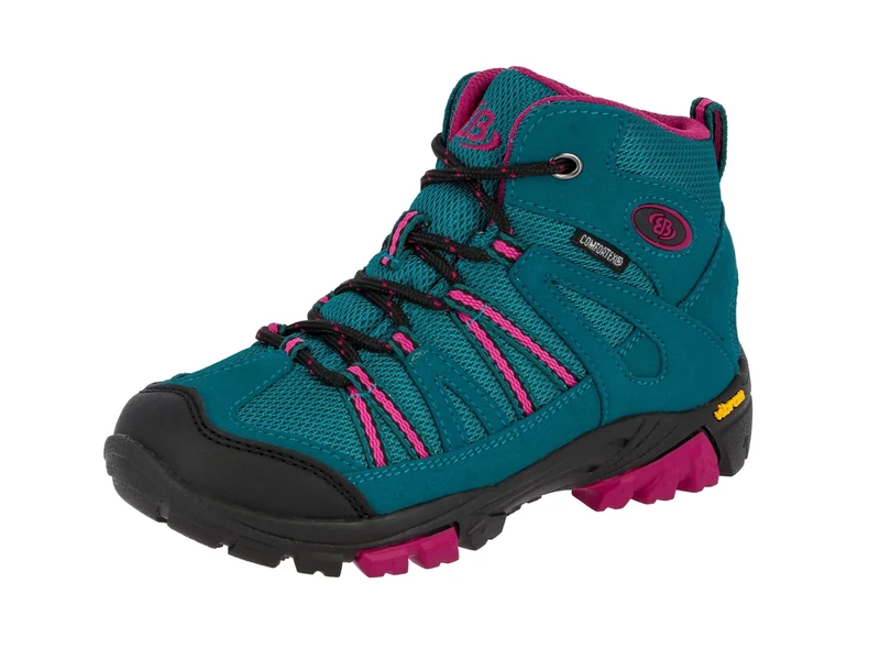 Bruetting 231079 Women’s High Rise Hiking Shoes, Turquoise (Türkis/Pink Türkis/Pink),