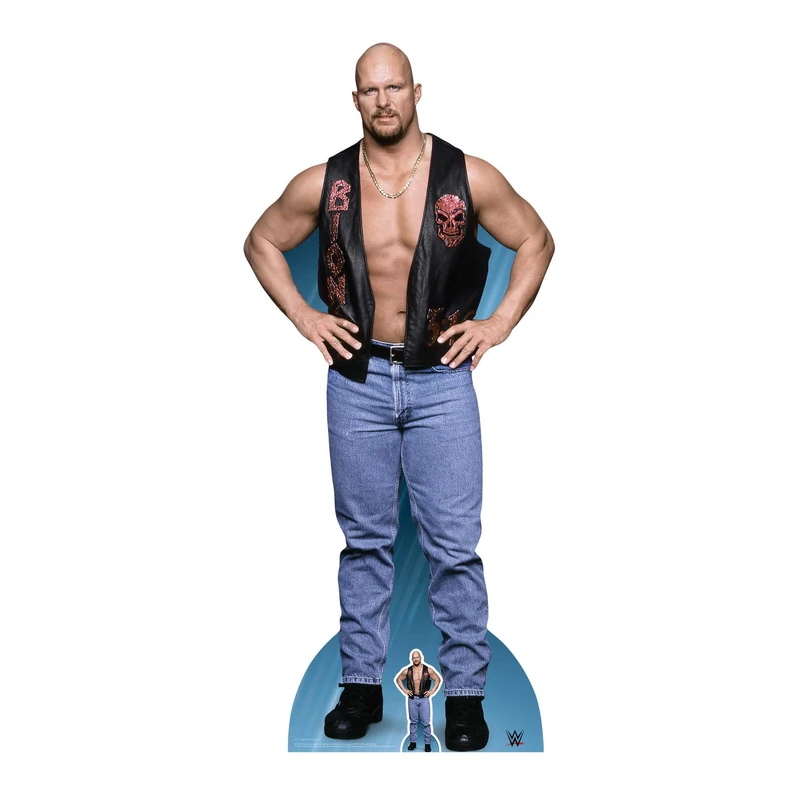 STAR CUTOUTS LTD Stone Cold Steve Austin, Cardboard, multicolour, 187 x 82 x 187 cm