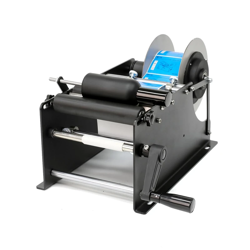 ZONEPACK MT-30 Manual Round Bottle Labeler Label Applicator for Glass Metal Bottle
