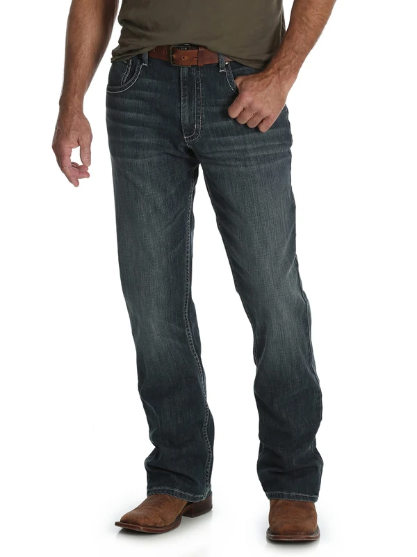Wrangler Men's 20x No. 42 Vintage Boot Cut Jean, Glasgow, 42W x 34L