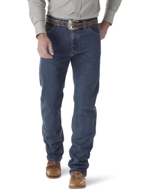 Wrangler Men's Premium Performance Cowboy Cut Regular Fit Jean, Vintage Stone, 30W x 32L