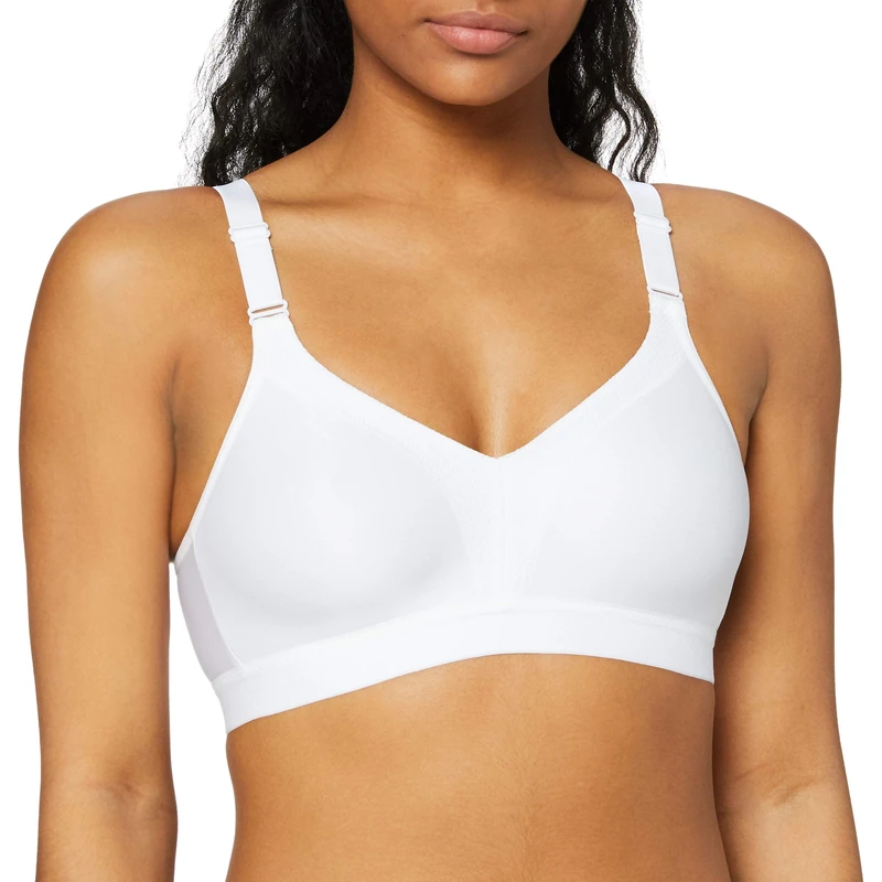 Triumph Women's Triaction Wellness N Sports Bra, White (White 0003), 42D (Manufacturer size: 95)
