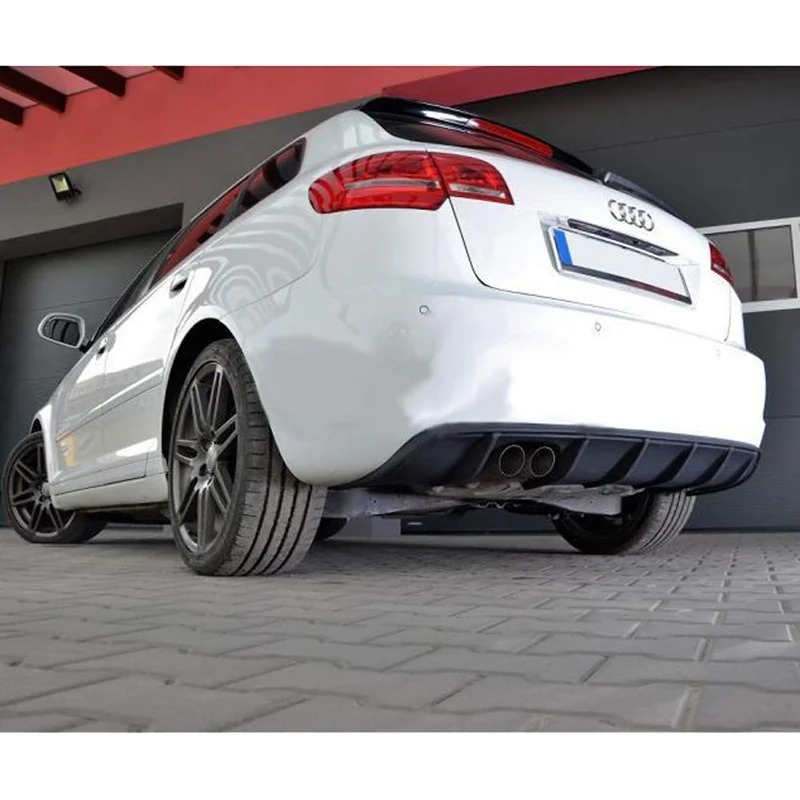 Rear skirt (Diffuser) A3 8P Sportback 2008-2012 (GFK), Unpainted
