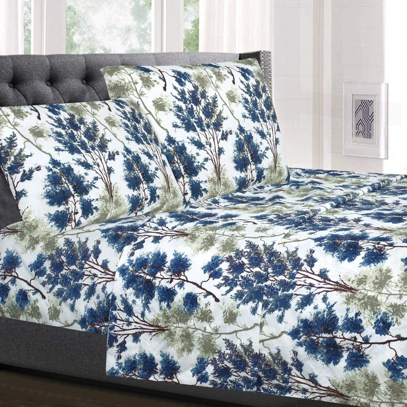 King Size Sheets - Breathable Luxury Bed Sheets with Full Elastic & Secure Corner Straps Built In - 1800 Supreme Collection Extra Soft Deep Pocket Bedding Set, Sheet Set, King, Florence
