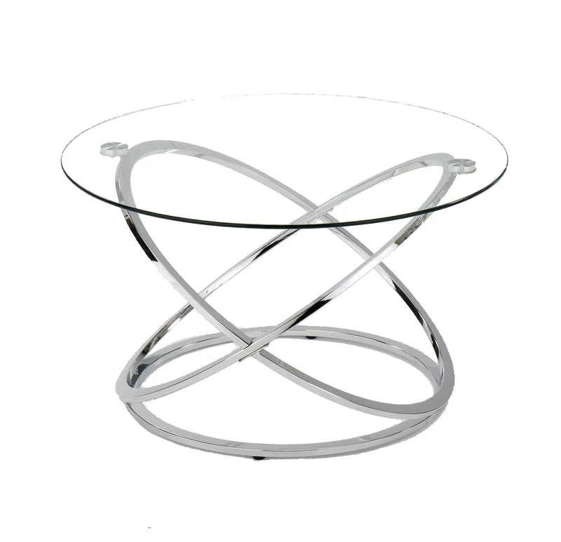 ASPECT CFT36/CH Monarch Coffee Table, Chrome, 80 x 80 x 46 cm