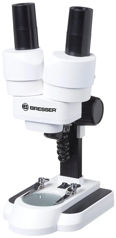 Bresser Junior Stereo 3D Microscope ICD-Pro with 20x and 50x Magnification for Children and Adults for Observing Stones, Coins, Insects and Much More, 20x / 50x