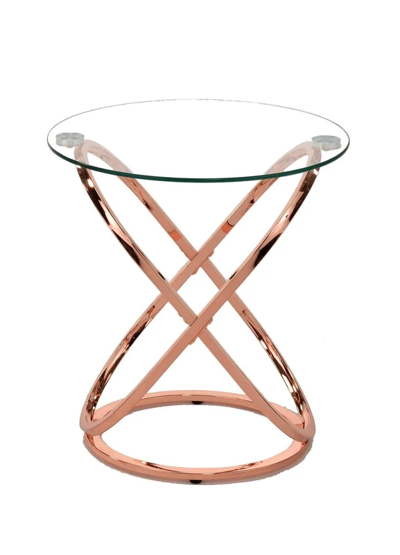 ASPECT Monarch Coffee/Side End Table, Copper, 52 x 52 x 56.5 cm