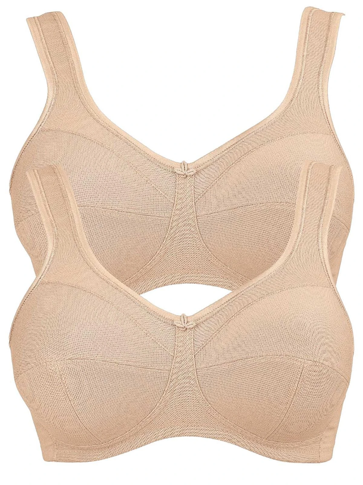 Anita Women's Non-Wired Cotton Rich Bra 5427 (Pack of 2) Skin 42 H