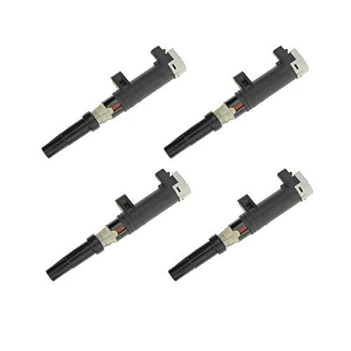 Frankberg 4x Ignition coil Ignition module Compatible with Clio II Clio III Duster Logan Sandero Kubistar Primastar Vivaro Kangoo Laguna Megane Modus Twingo II Replace# 7700875000 7700107177