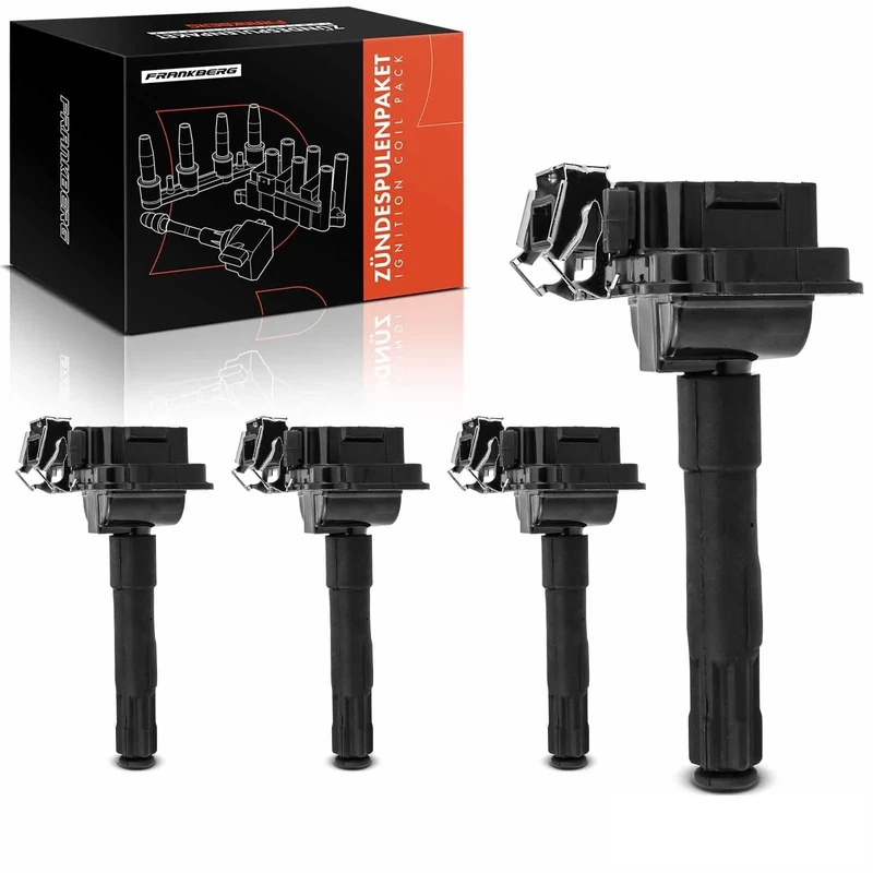 Frankberg 4x Ignition coil Ignition module Compatible with A3 8L1 1.8T 1996-2003 A4 8D2 1.8T 1995-2000 B.o.r.a 1J2 1.8T 2000-2005 Golf IV A6 A8 Alhambr.a Passa.t Shara.n Replace# 058905101