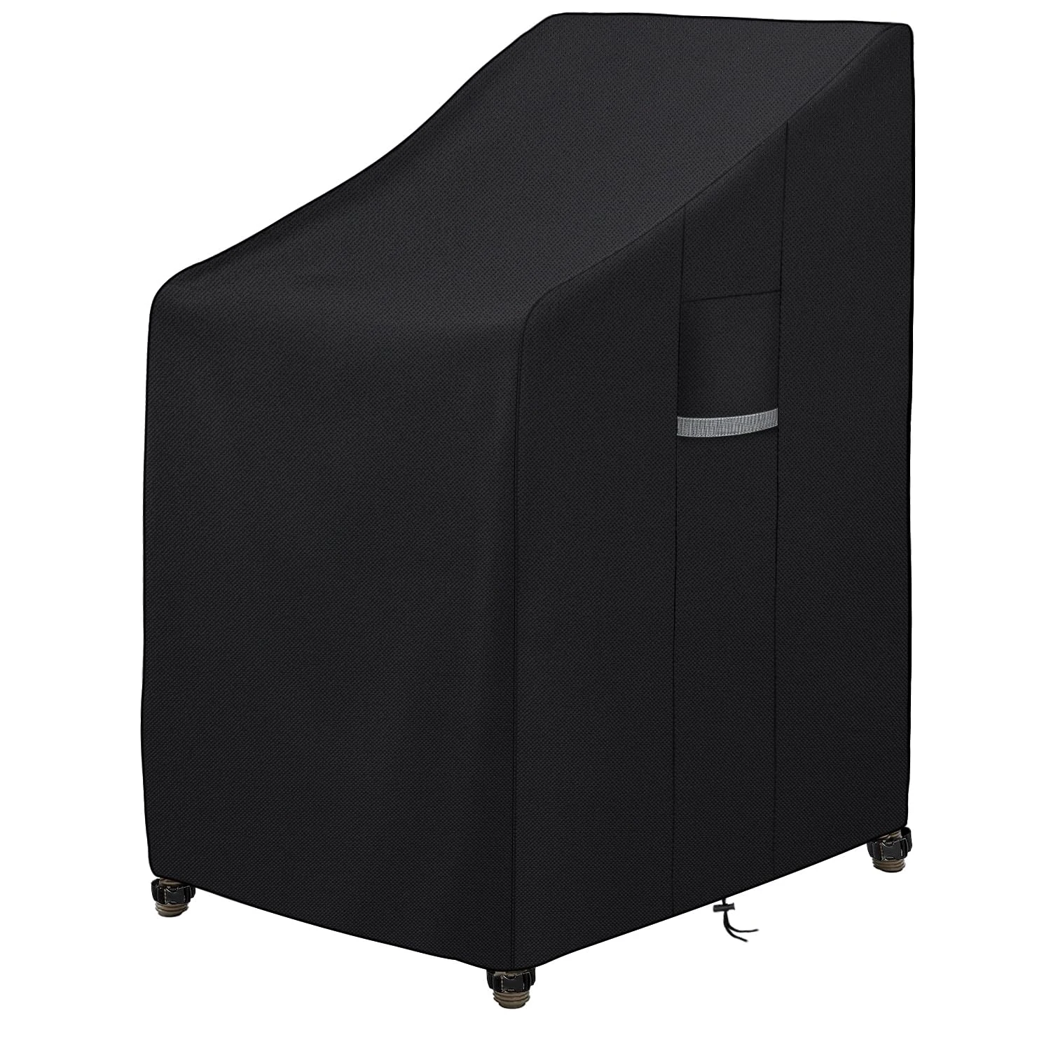 Dokon Garden Stacking Chair Covers Waterproof Heavy Duty Oxford Fabric Garden Chair Covers with Air Vents Windproof Anti-UV Patio Stackable Chairs Cover, Outdoor Chairs Cover (65x75x80/120cm)