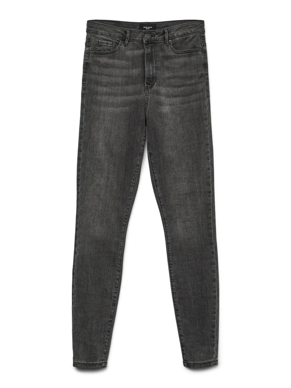 VERO MODA VMSOPHIA Female Skinny Fit Jeans High Waist, Grey (Dark Grey Denim Dark Grey Denim), XS / 30L - Image 1
