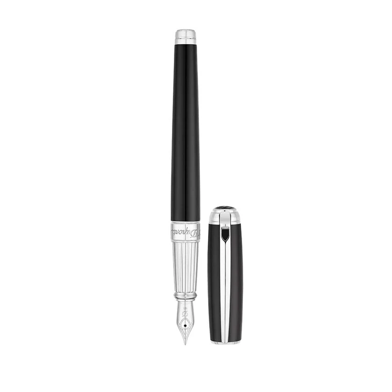 S.T. Dupont Line D Large Fountain Pen Black/Palladium