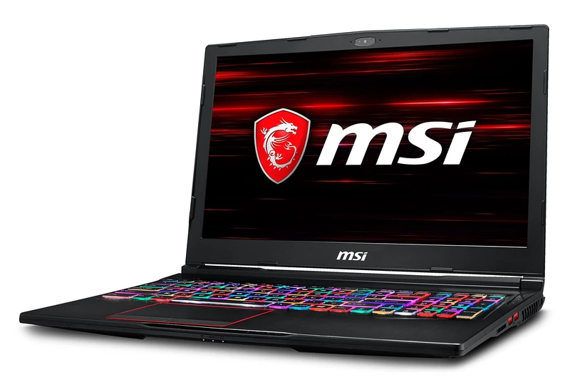 MSI GE63 Raider RGB 8RE-064UK 15.6-Inch Gaming Laptop - (Black) (Intel i7 8750H, 16 GB RAM, 1 TB HDD Plus 256 GB SSD, NVIDIA GeForce GTX 1060 Graphics, Windows 10 Home) - Image 1