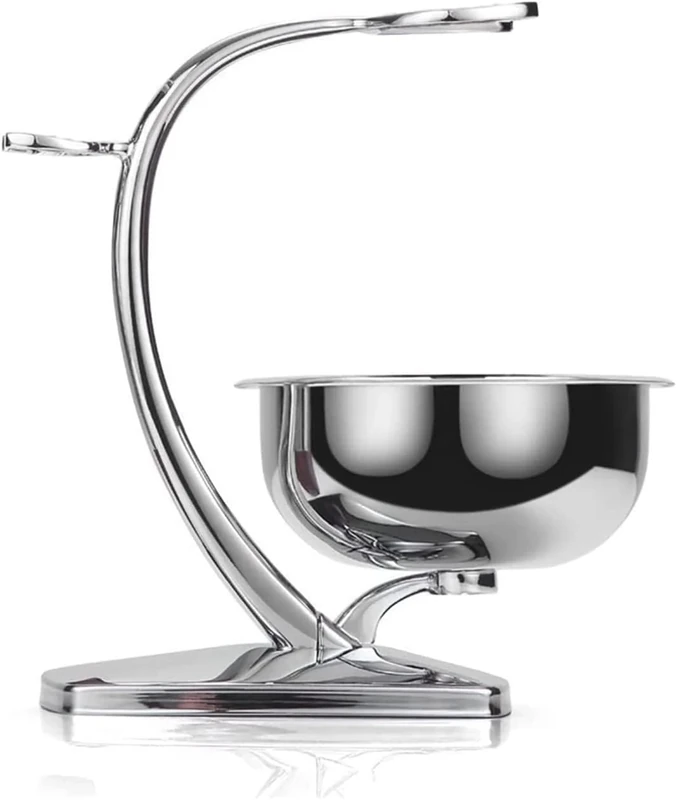 GRUTTI 2 in 1 Shaving Stand Kit - Stainless Steel Holder