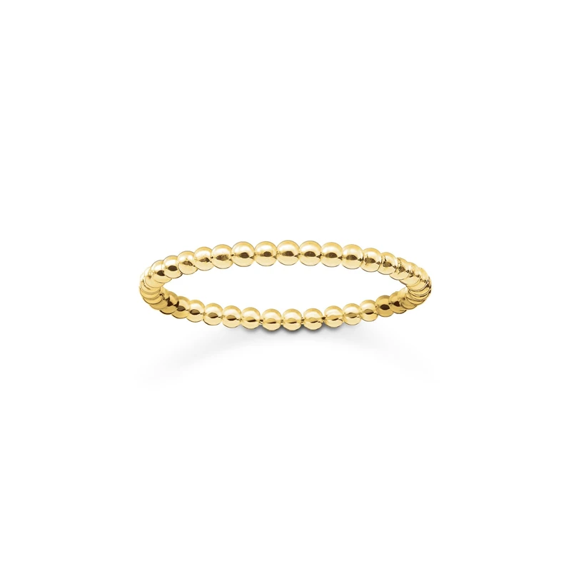 Thomas Sabo Sterling Silver Elegant Ring 18k Gold Plating Recycled 925 Silver, Women, TR2122-413-12-58
