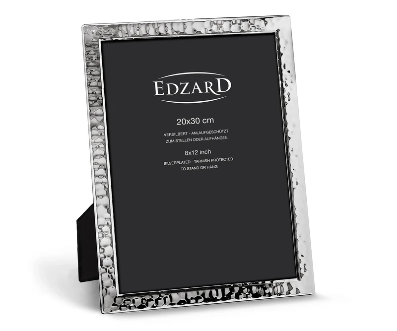 Edzard picture frame frame photo frame Pavia for photos 8 x 12 in, silver plated, tarnish protected