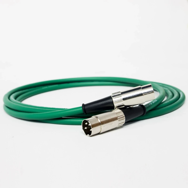 Premium QUAD 4 Pin Din to 4 Pin Din Lead. Pre-amp to Power-Amp. 33,44, 303, 405 (2m, Green)