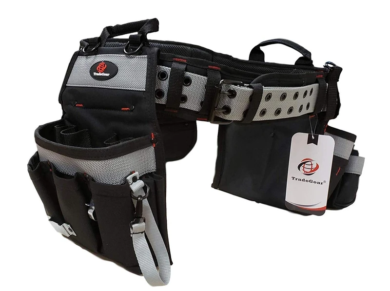 TradeGear Electrician's Belt & Bag Combo - Heavy Duty Electricians Tool Belt Designed for Maximum Comfort & Durability - Ideal for All Electricians Tools (XL - 3XL)