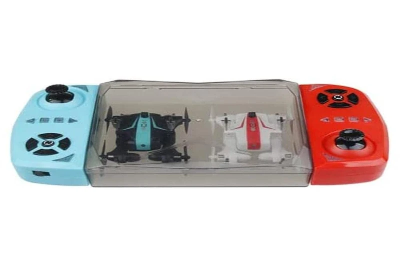 Prixton Drone, Multicolour (DR200) - 2 Drones & Controllers, Complete Kit Transport Box - Age 6+